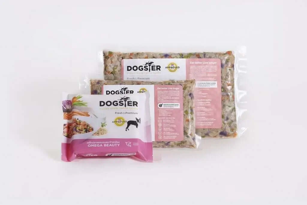 Dogster อาหารสุนัขปรุงสุกแช่แข็ง