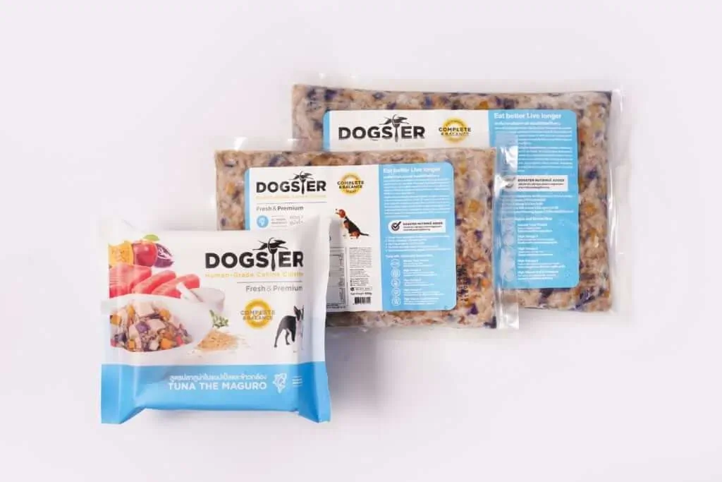 Dogster อาหารสุนัขปรุงสุกแช่แข็ง