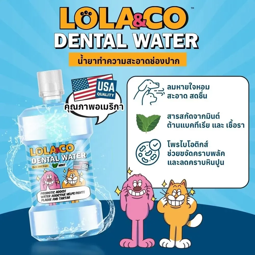 Lola&Co Dental Water น้ำยาทำความสะอาดปาก 250 Ml