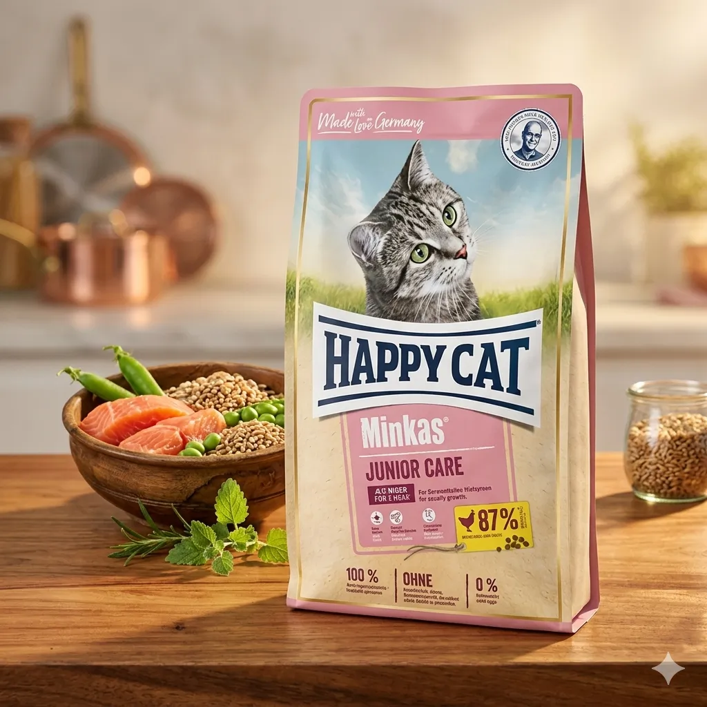 Happy Cat Minkas Junior Care สำหรับลูกแมว อายุ 4–12 เดือน