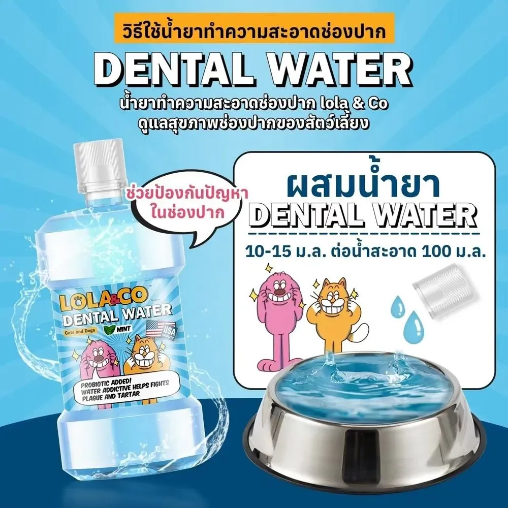 Lola&Co Dental Water น้ำยาทำความสะอาดปาก 250 Ml