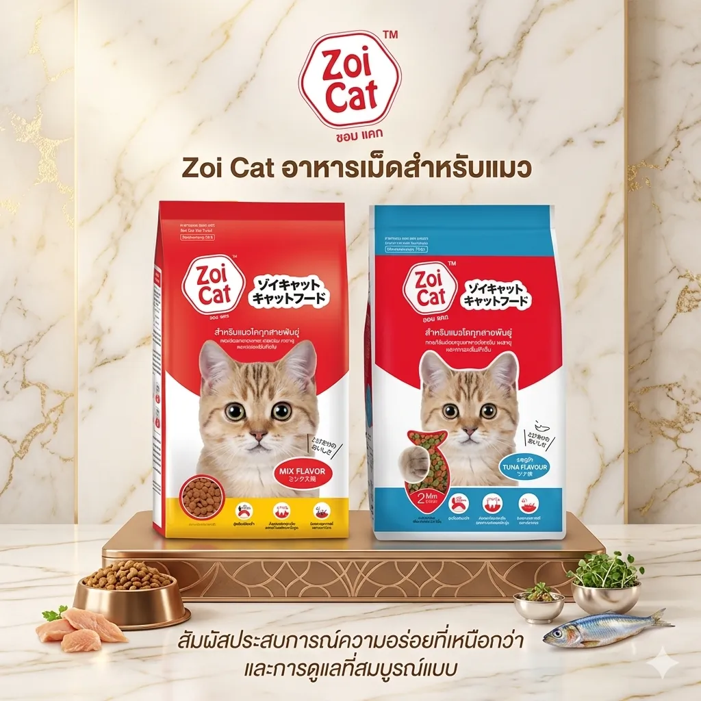 Zoi Cat อาหารแมวเม็ด ซอยแคท