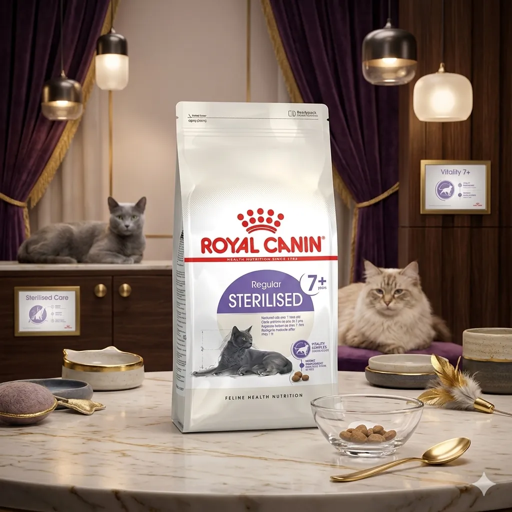 Royal Canin Sterilised 7+ อาหารสำหรับแมวโตสูงสัยทำหมัน