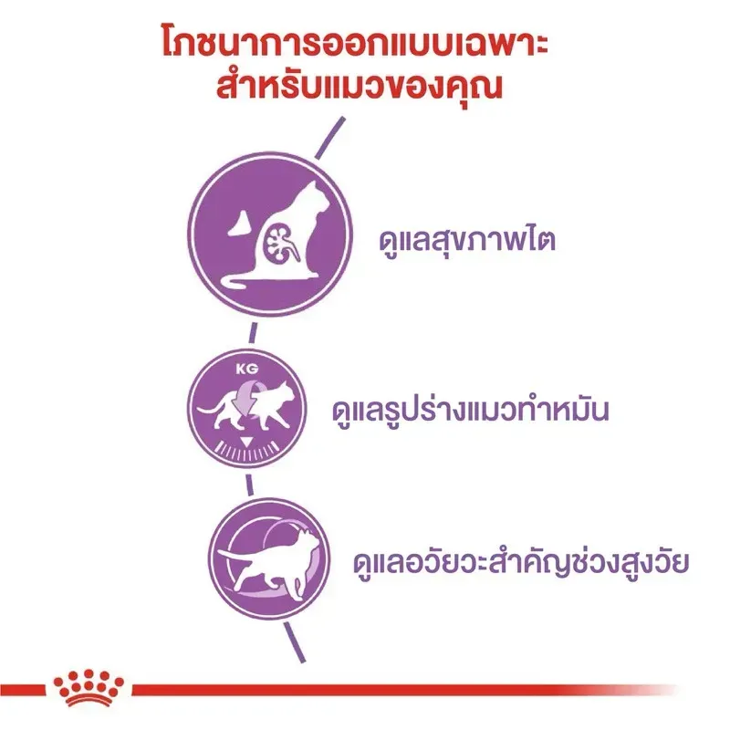 Royal Canin Sterilised 7+ อาหารสำหรับแมวโตสูงสัยทำหมัน