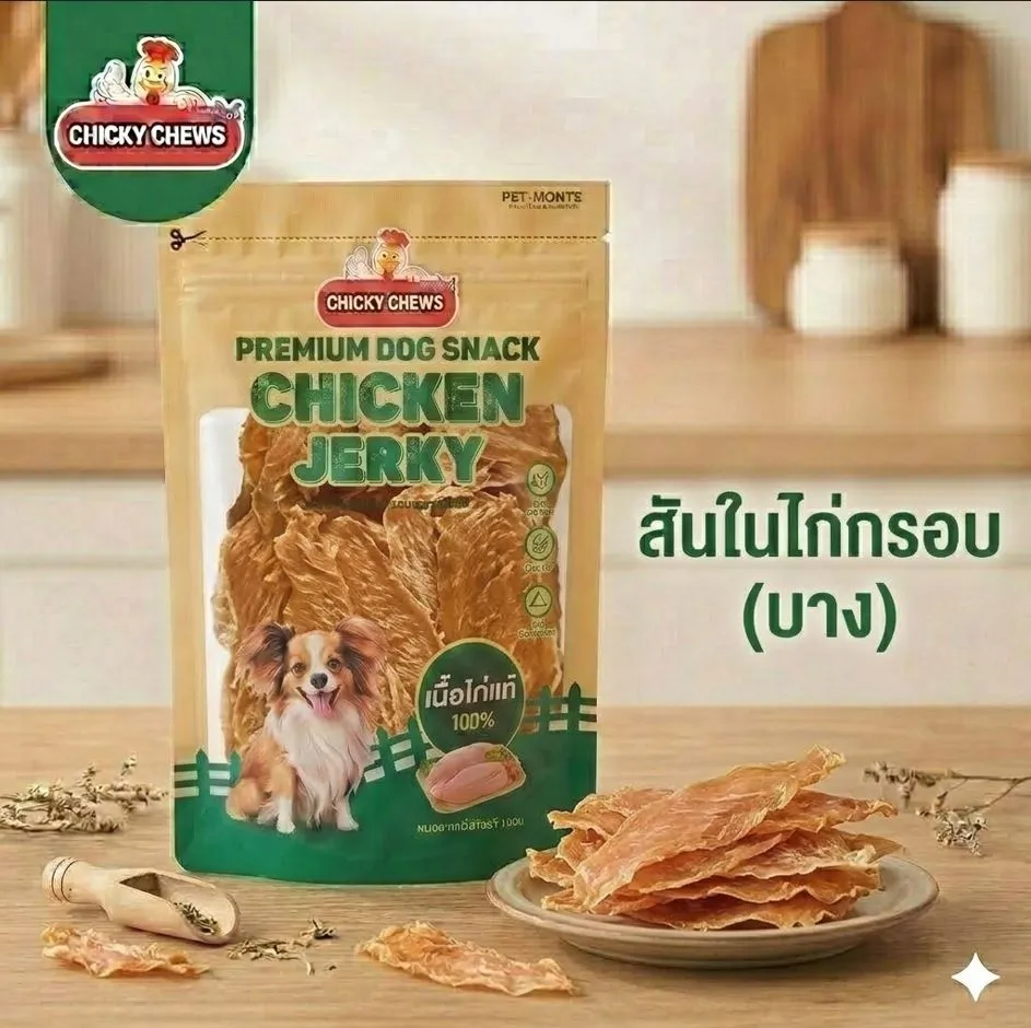 CHICKY CHEWS สันในไก่ คละแบบ สำหรับสุนัข