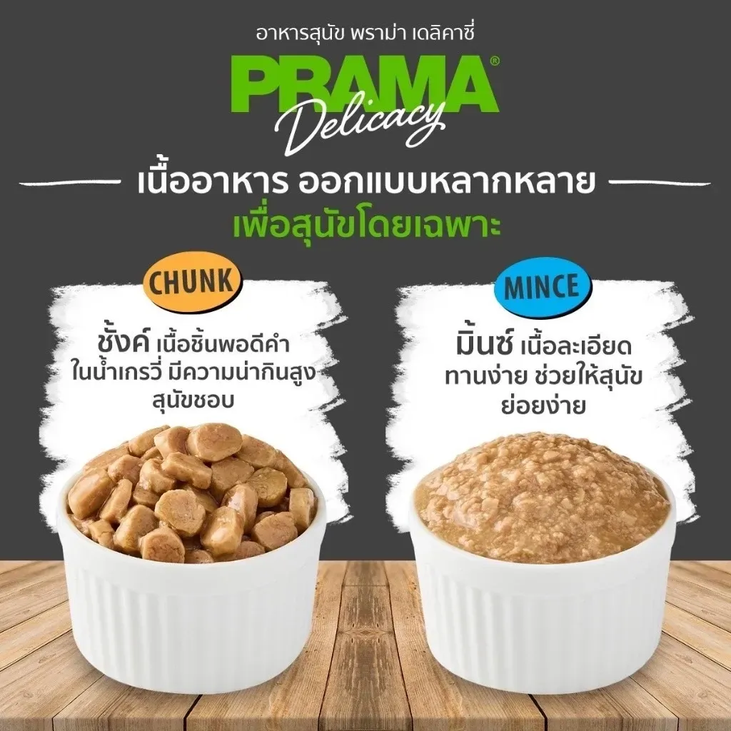 Prama อาหารสุนัขแบบซอง 120g