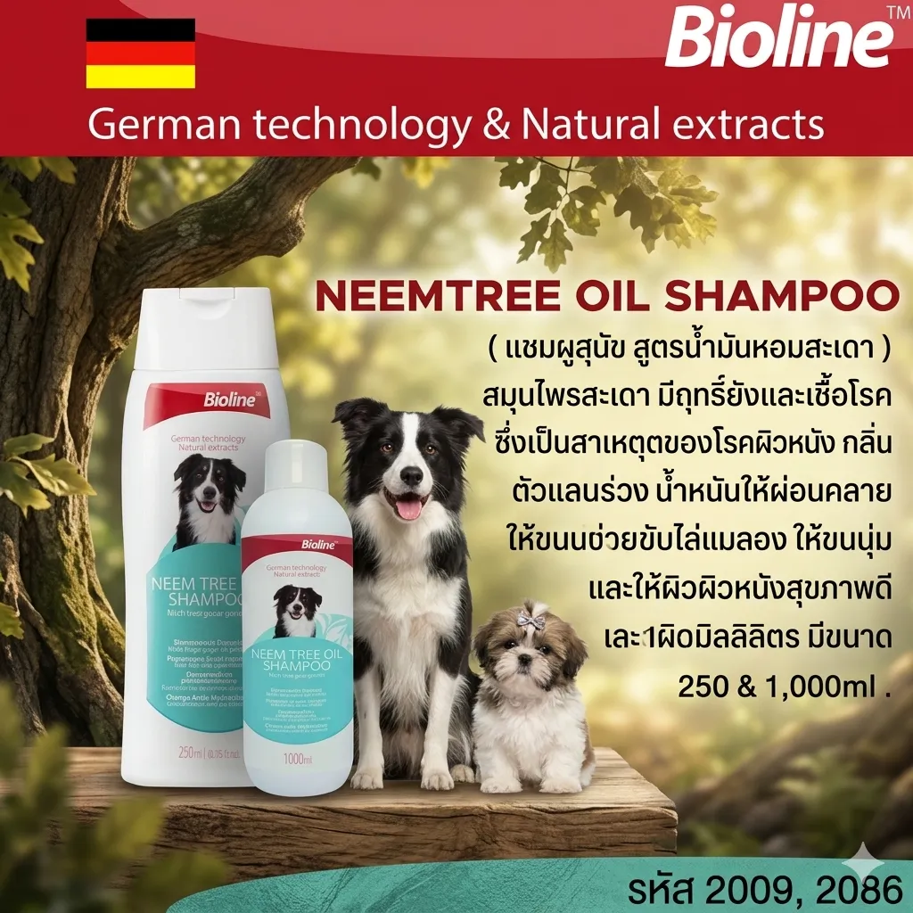 Bioline แชมพูสูตรสะเดา (Neemtree)