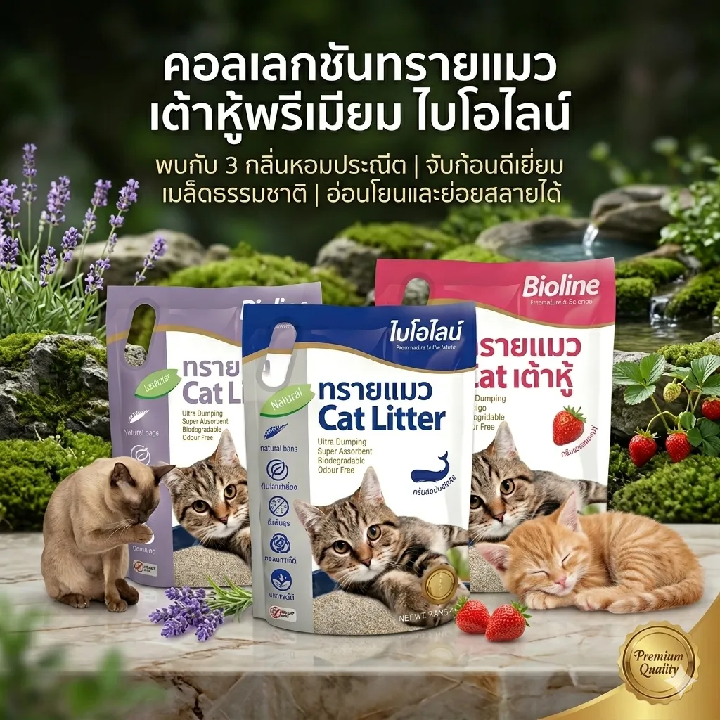 Bioline ทรายเต้าหู้ถั่วลันเตา