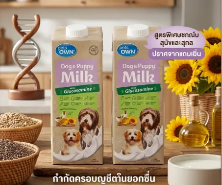 Pets Own - Dog & Puppy Milk สูตรลูกสุนัข/สุนัขโต 1000Ml