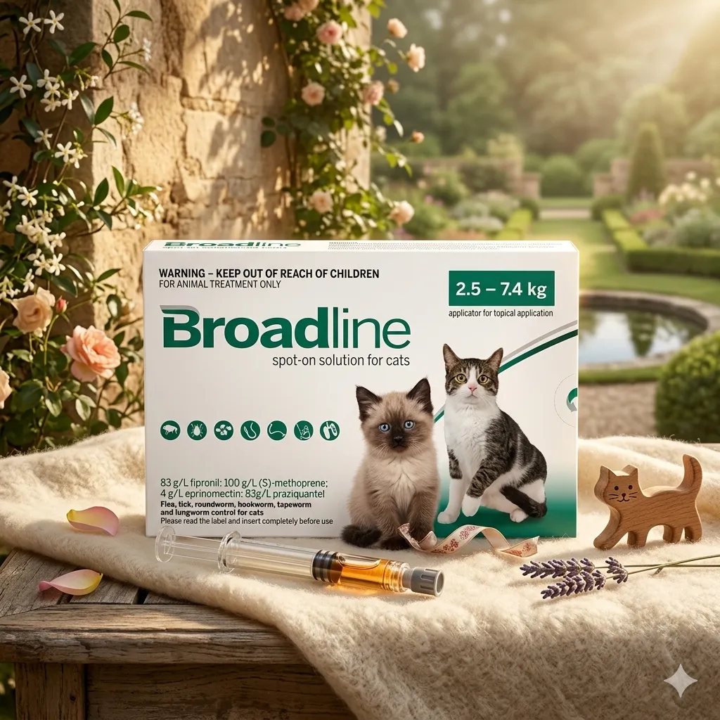 Broadline Spot-On สำหรับแมว น้ำหนัก 2.5–7.5 กก.