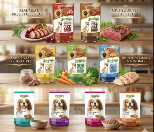 Jerhigh Pouch อาหารสุนัขแบบเปียก ขนาด 120g