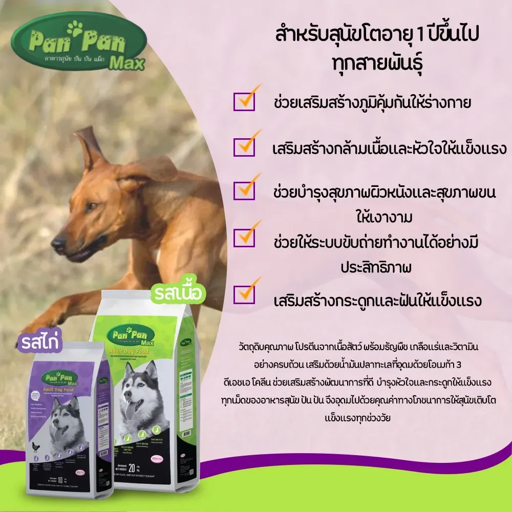 Pan-Pan อาหารสุนัขโต