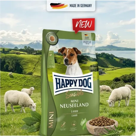 Happy Dog Sensible Mini Neuseeland สูตรเนื้อแกะ สำหรับสุนัขพันธุ์เล็ก