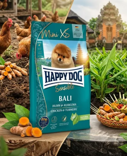 Happy Dog Sensible Mini Xs Bali สูตรไก่ สำหรับสุนัขพันธุ์เล็กพิเศษ
