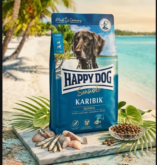 Happy Dog Sensible Karibik (Grain Free) สูตรปลาทะเล สำหรับสุนัขโตพันธุ์ใหญ่