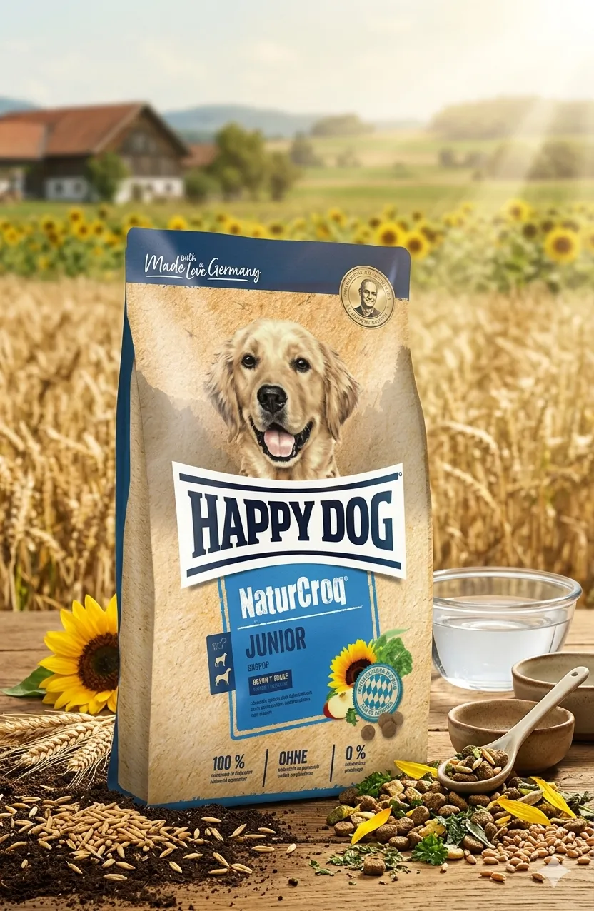 Happy Dog Naturcroq Junior สูตรลูกสุนัขอายุ 6-12 เดือน