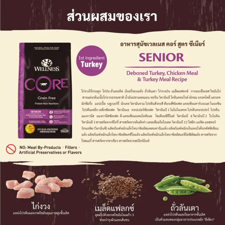 Wellness Core อาหารสุนัข สูตร Senior