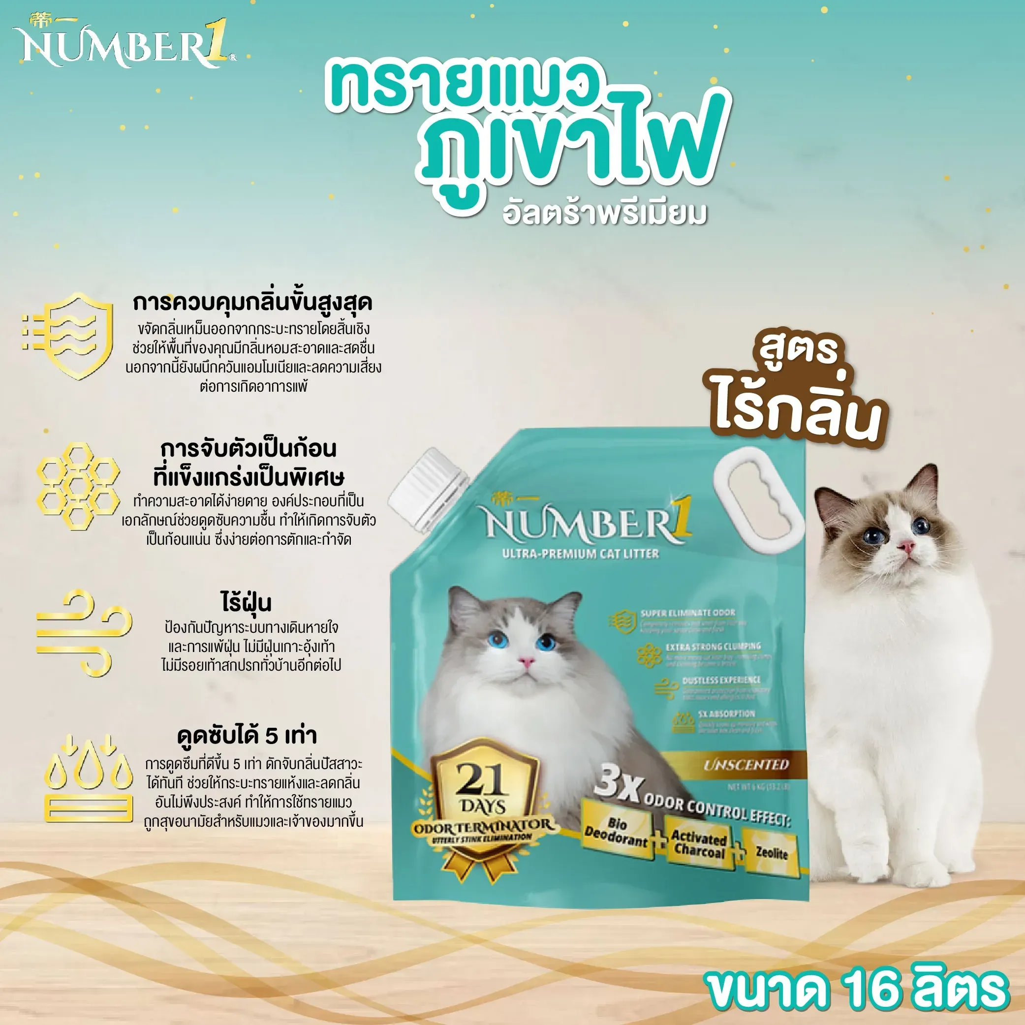 Number One ทรายแมวภูเขาไฟ