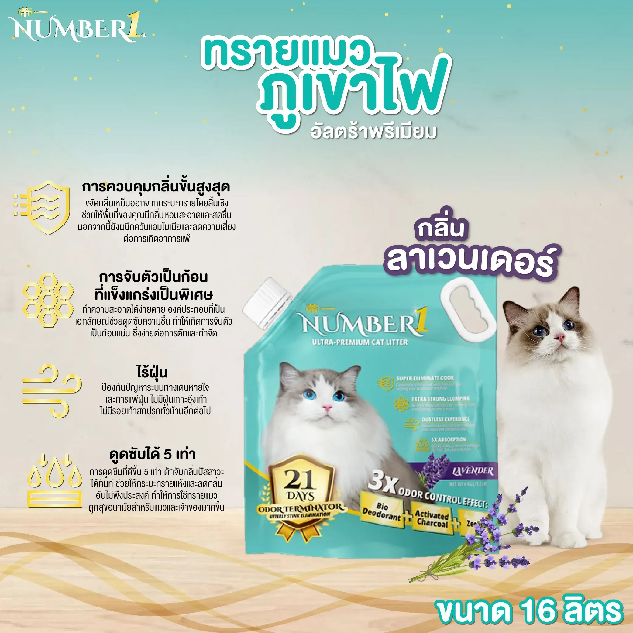 Number One ทรายแมวภูเขาไฟ