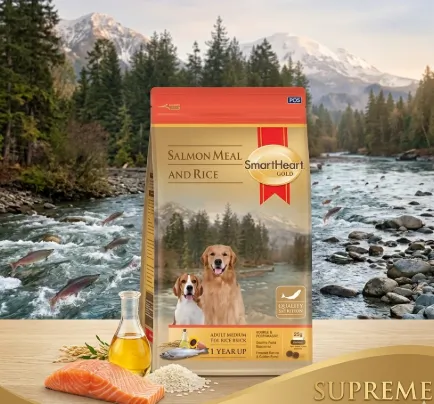 Smartheart Gold Salmon&Rice อาหารเม็ดสำหรับสุนัขโตพันธุ์กลาง-ใหญ่