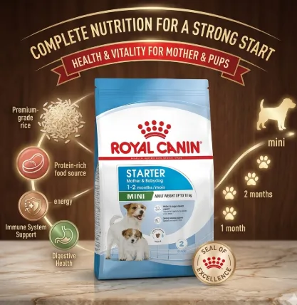 Royal Canin Mini Starter Mother & Baby Dog อาหาร สำหรับแม่และลูกสุนัขพันธุ์เล็ก