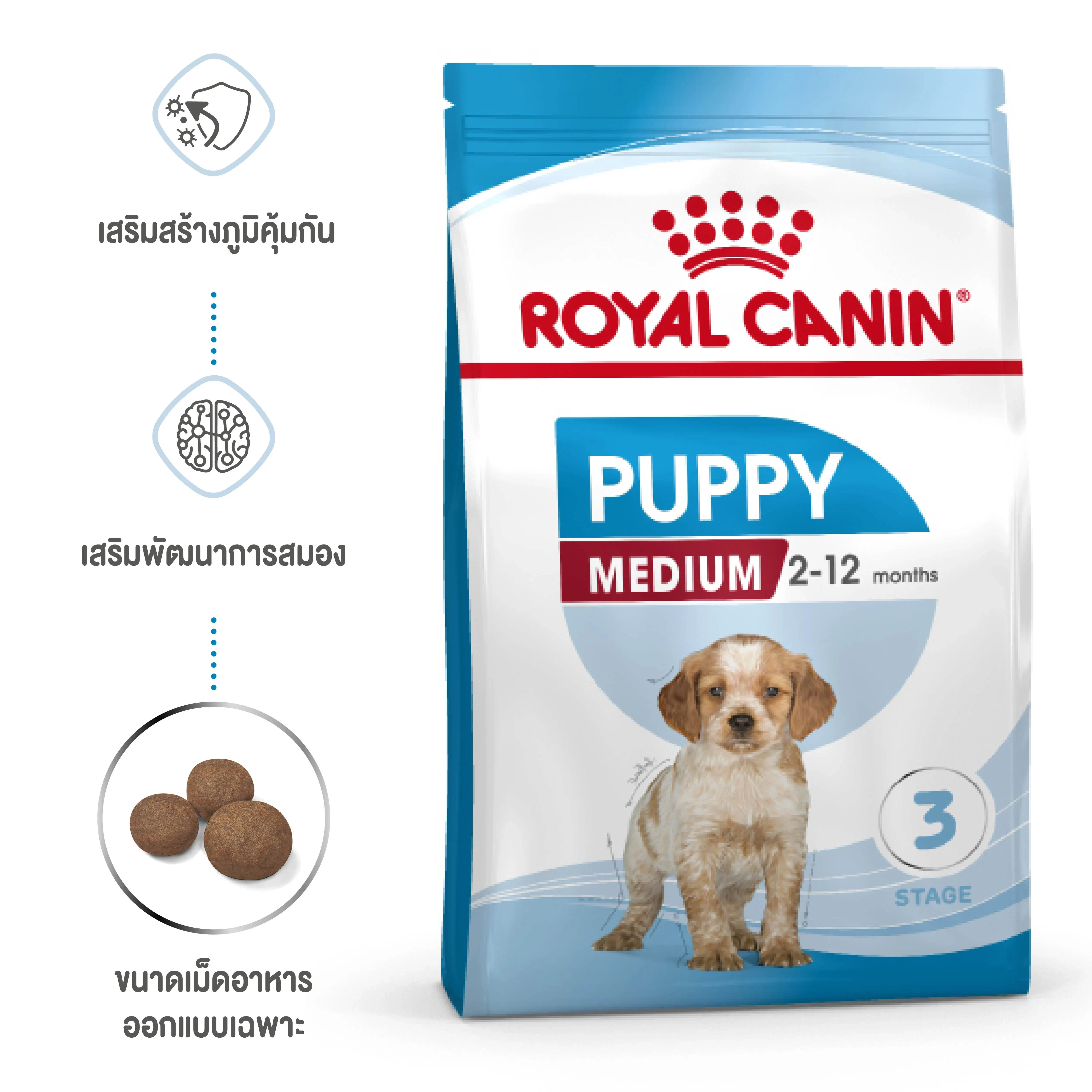 Royal Canin Medium Puppy อาหารสำหรับลูกสุนัขพันธุ์กลาง