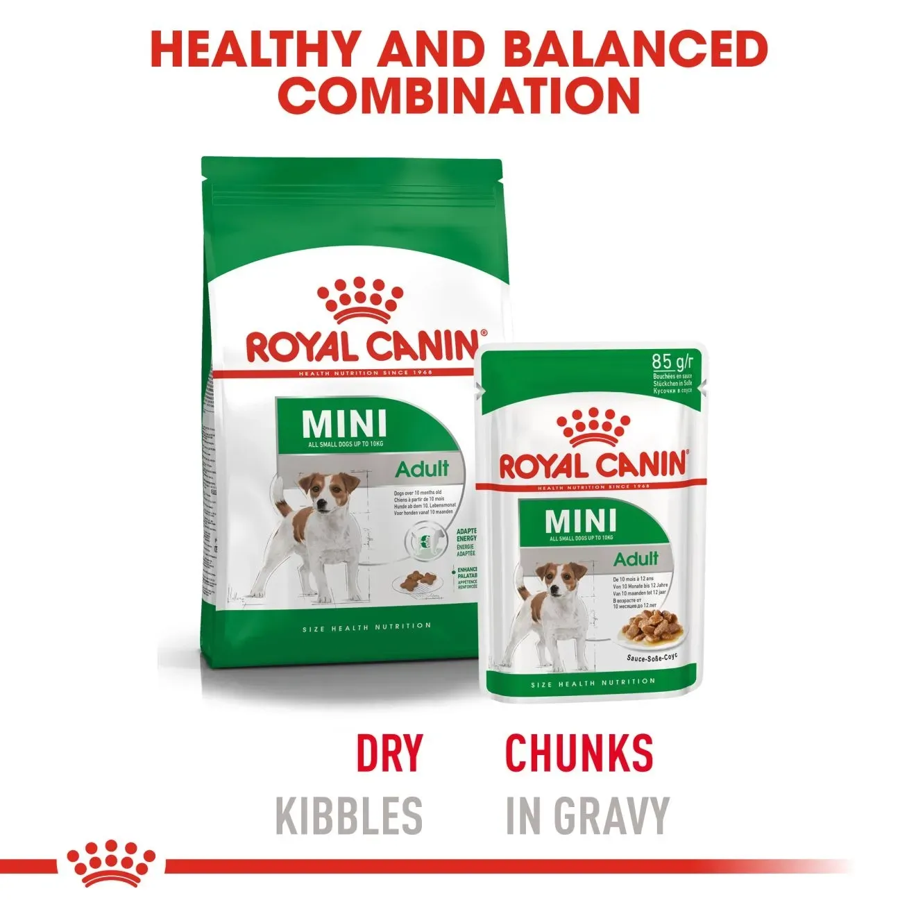 Royal Canin Pouch อาหารเปียกสุนัข สูตร Mini Adult สำหรับสุนัขโตพันธุ์เล็ก 85g