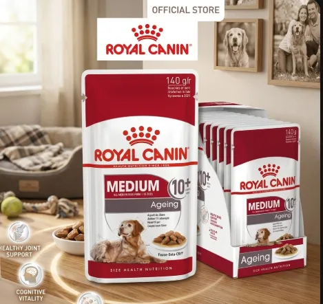 Royal Canin Pouch อาหารเปียกสุนัข สูตร Medium Ageing สำหรับสุนัขพันธุ์กลางสูงวัย 140 g