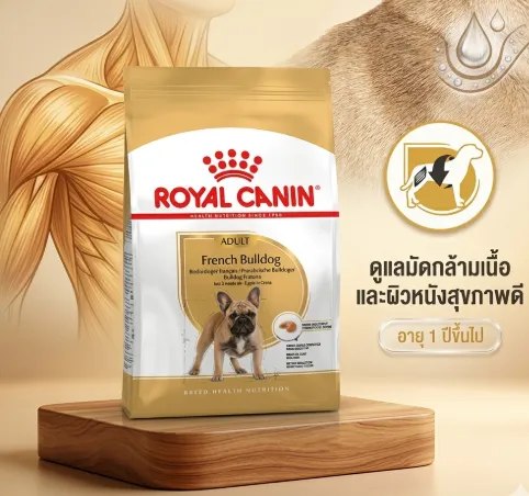 Royal Canin French Bulldog Adult อาหารเม็ดสำหรับสุนัขโตพันธุ์เฟรนช์ บูลด็อก
