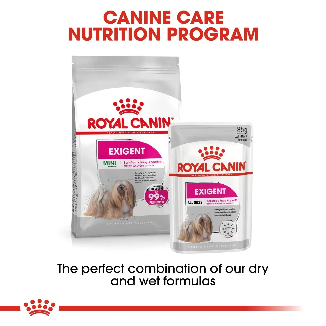 Royal Canin Pouch อาหารเปียกสุนัข สูตร Exigent Loaf (ทานยาก ช่างเลือก) 85 g