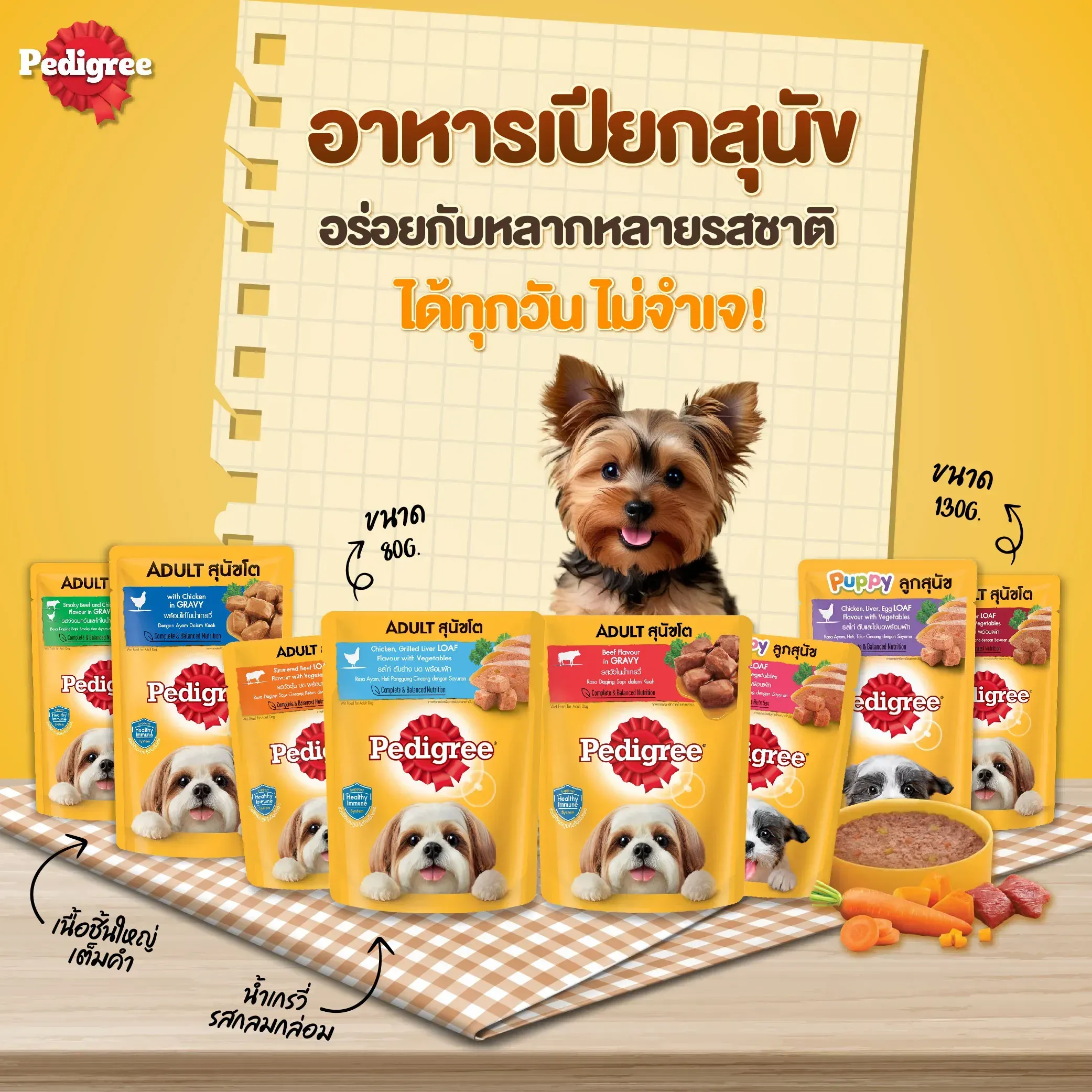 Pedigree Pouch อาหารเปียกสุนัขซอง
