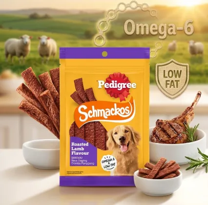 Pedigree ขนมสุนัข Schmackos รสแกะอบ 70 g