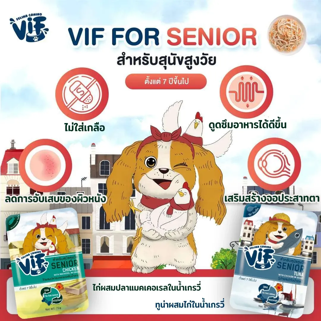 Vif Pouch อาหารเปียกสุนัขซอง 75g
