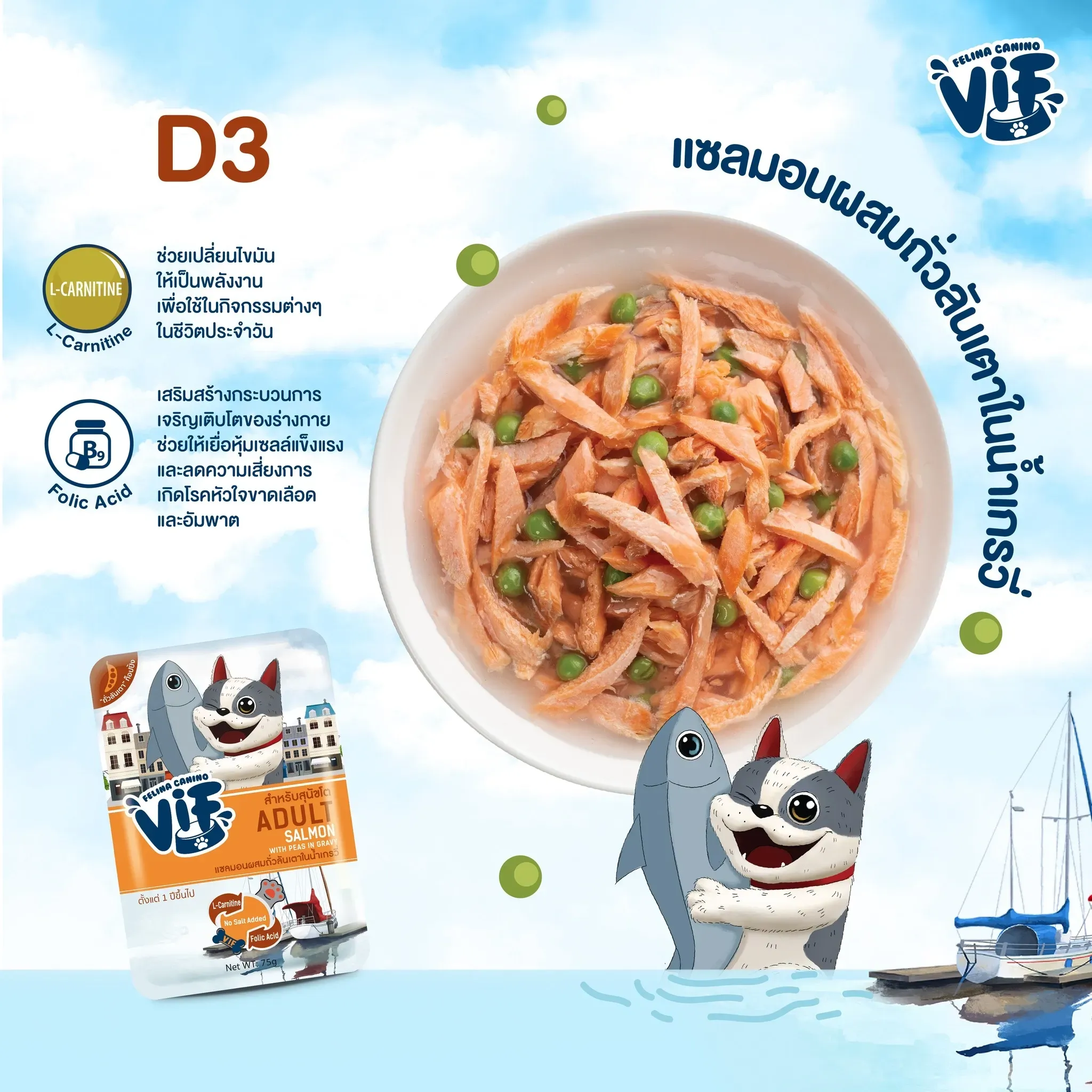 Vif Pouch อาหารเปียกสุนัขซอง 75g