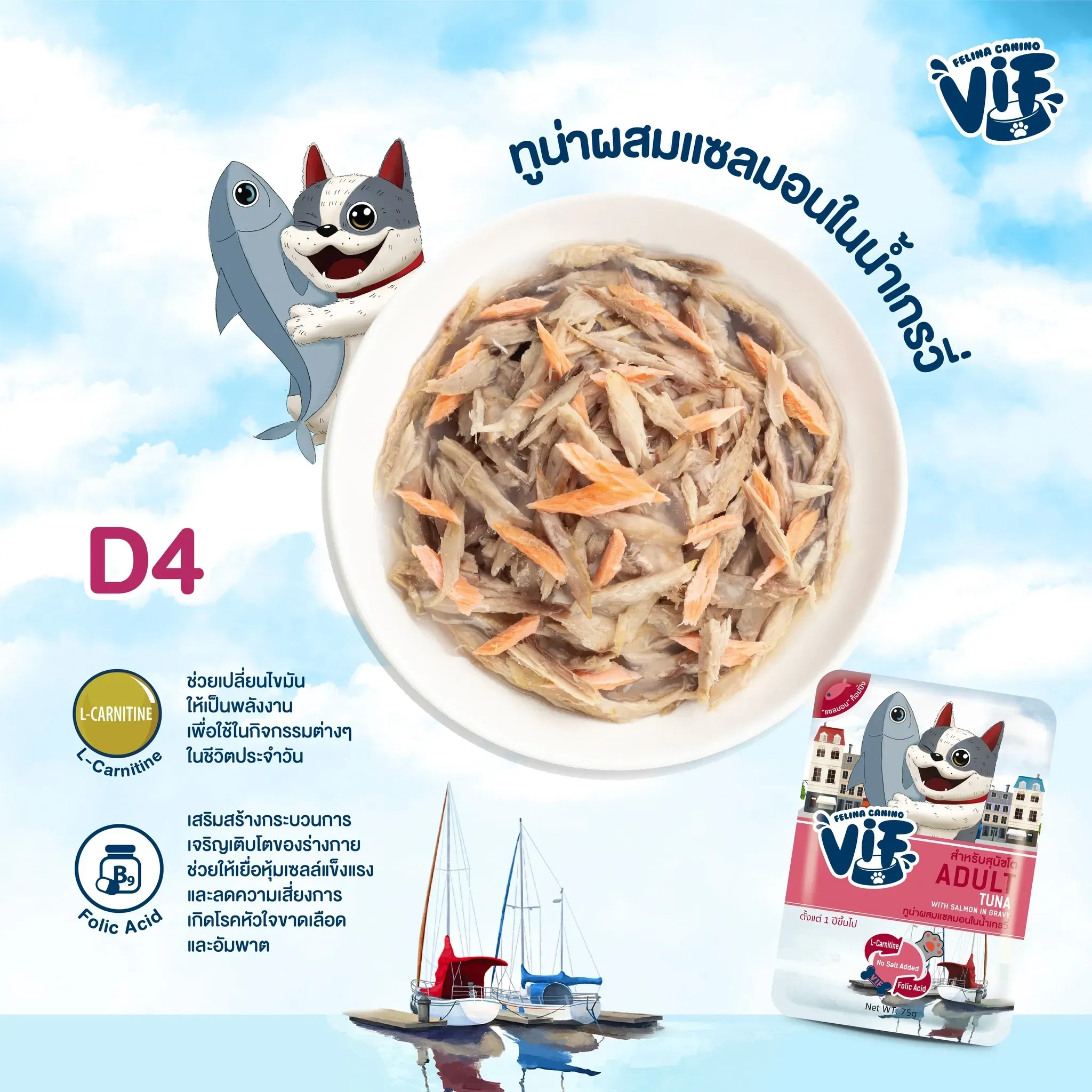 Vif Pouch อาหารเปียกสุนัขซอง 75g