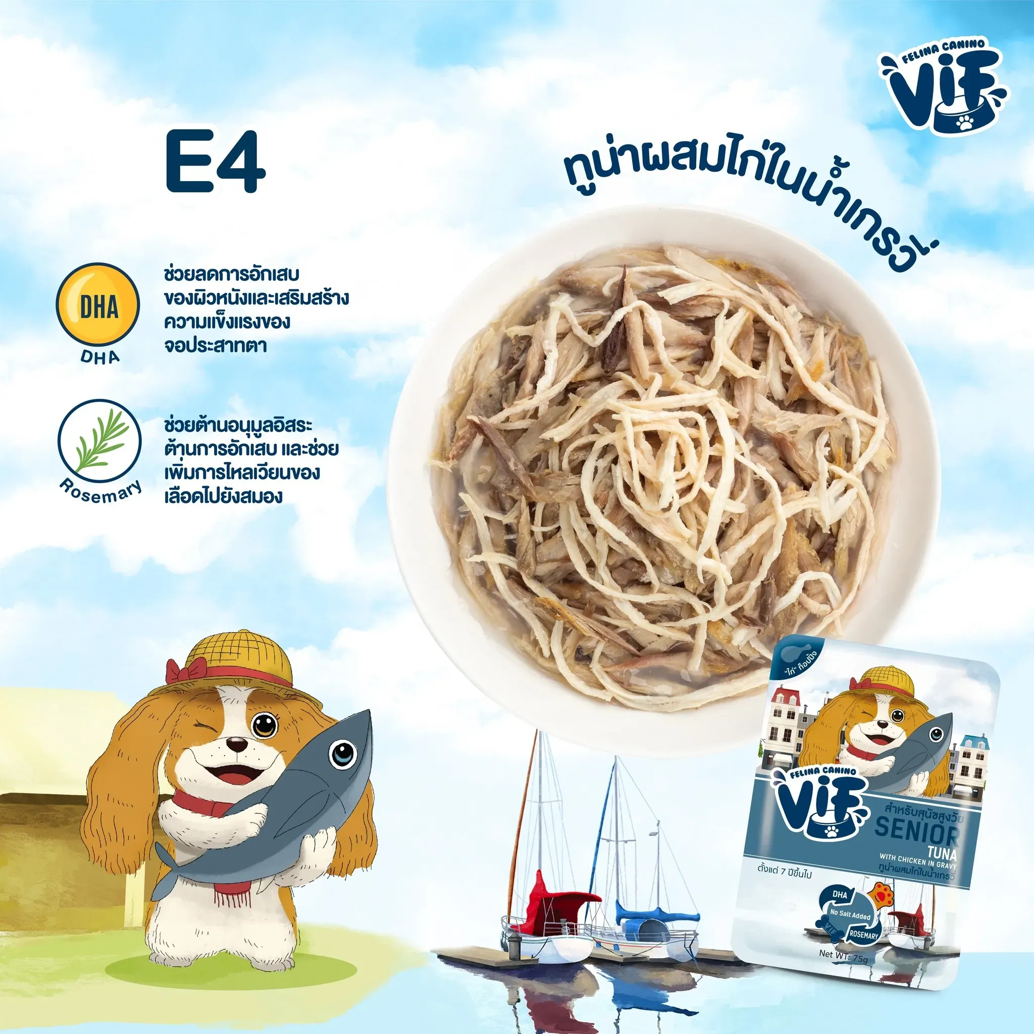 Vif Pouch อาหารเปียกสุนัขซอง 75g
