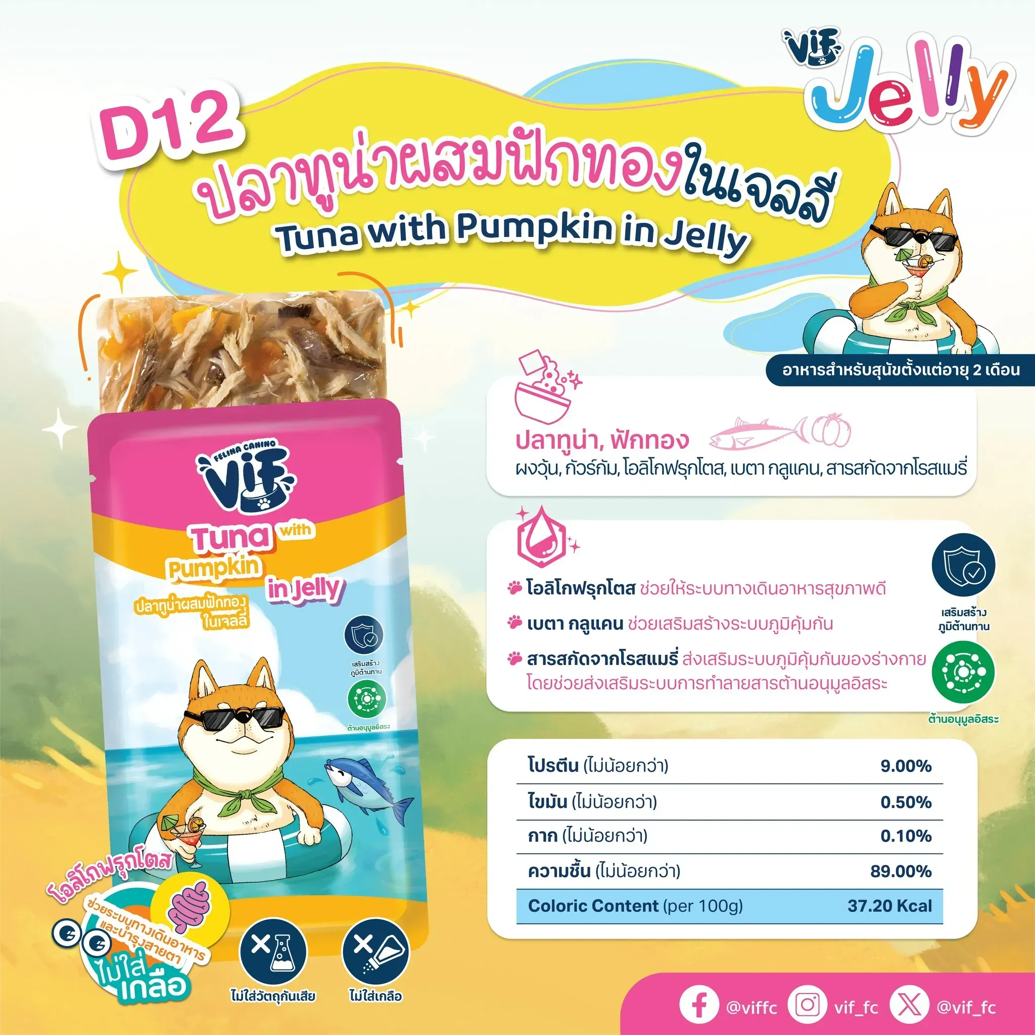 Vif Pouch อาหารเปียกสุนัขซอง 75g