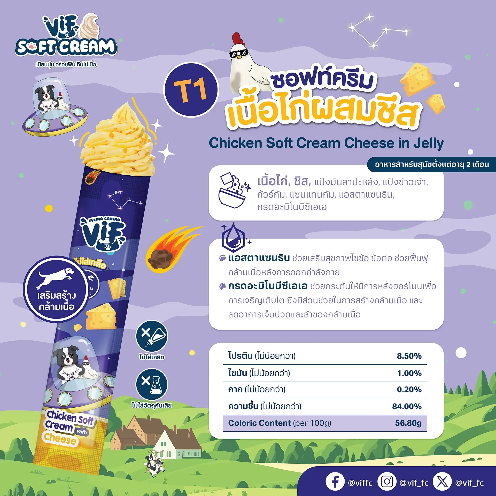 Vif Soft Cream ขนมสุนัขเลีย
