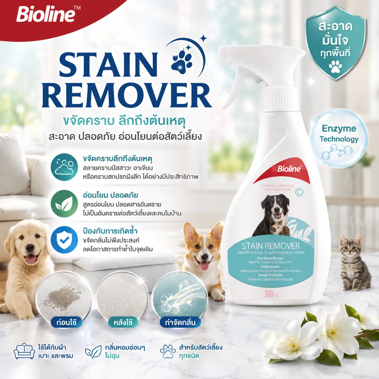 Bioline ขจัดคราบ Stainremover300Ml.