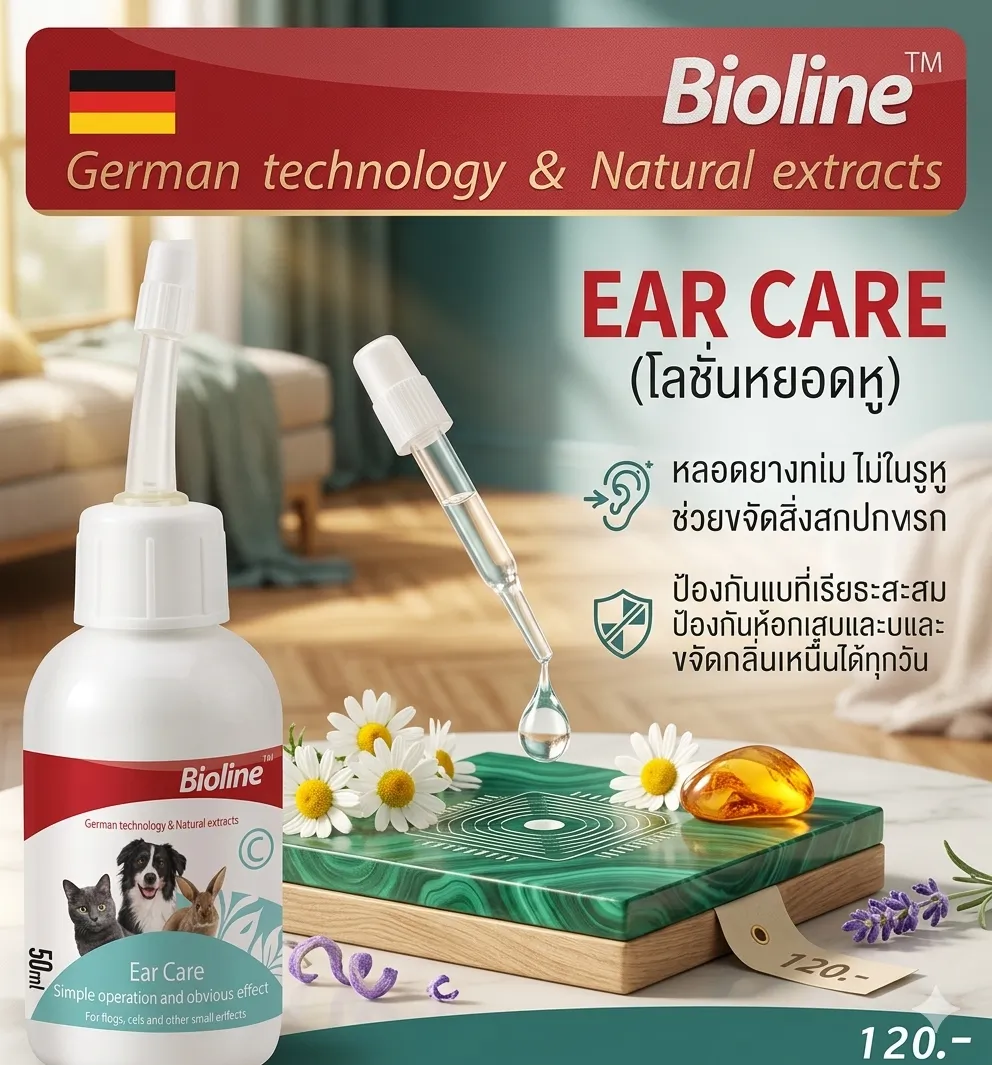 Bioline โลชั่นล้างหู Earcare 50Ml.