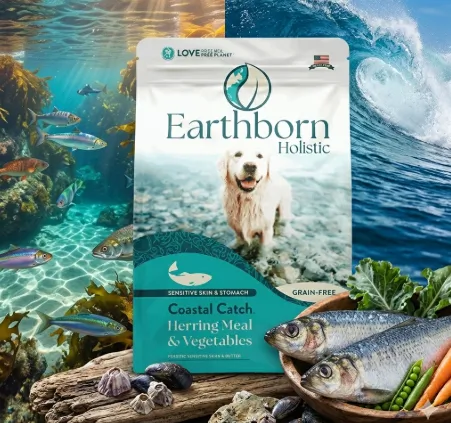 Earthborn Coastal Catch Grain Free สูตรปลาทะเล สำหรับผิวหนัง & ระบบย่อยอาหารบอบบาง