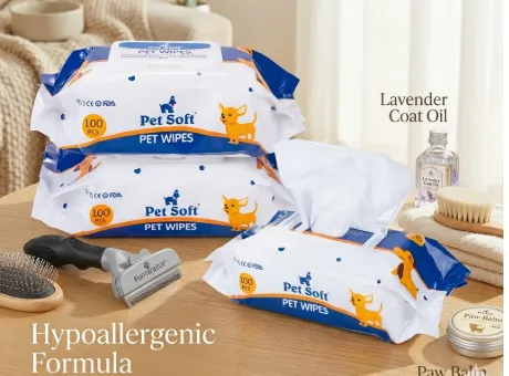 Pet Soft ผ้าเปียกเช็ดทำความสะอาดสัตว์เลี้ยง