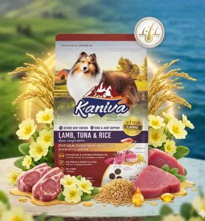 Kaniva Lamb & Tuna Dog Food สูตรอาหารสุนัข เนื้อแกะ ปลาทูน่า และข้าว