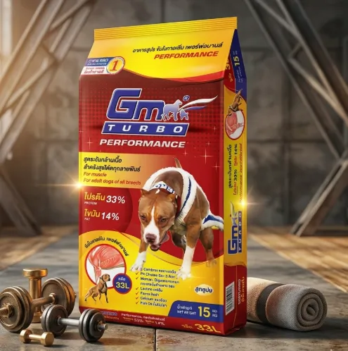 Gm Turbo Performance อาหารสุนัข เน้นกล้ามเนื้อ 15 Kg