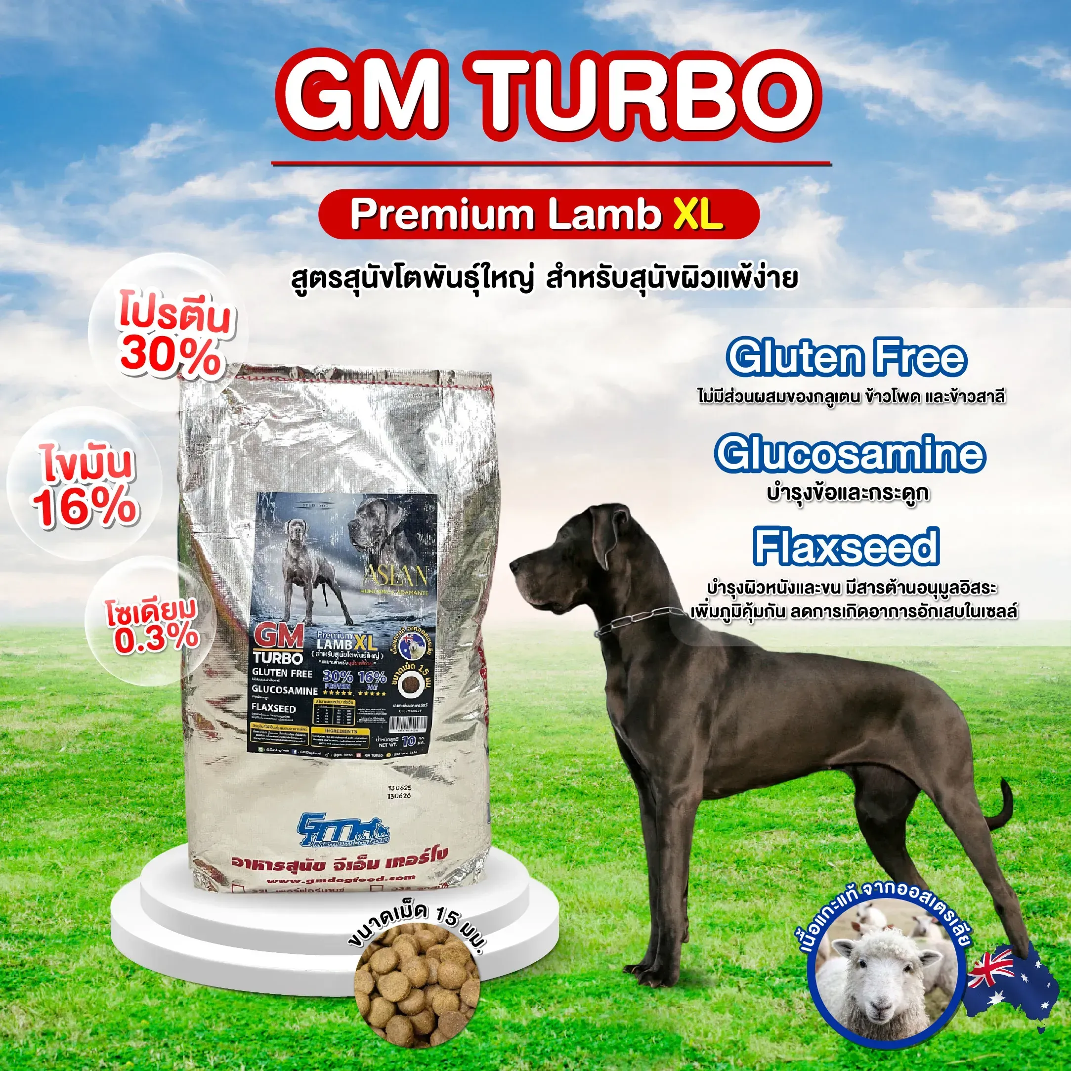 Gm Turbo Lambto Lamb อาหารสุนัข ทุกช่วงวัย