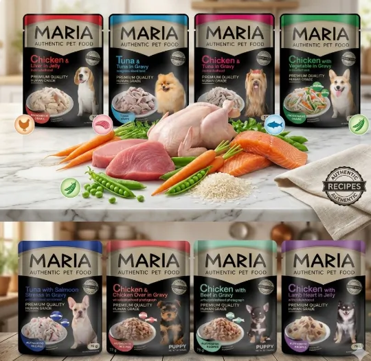 Maria Dog อาหารสุนัข ชนิดซอง 70 g