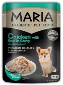 Maria Dog อาหารสุนัข ชนิดซอง 70 g