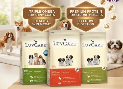 Luvcare Puppy Medium Breed อาหารเม็ดสำหรับลูกสุนัขพันธุ์กลาง