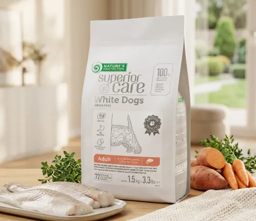 Nature Protection Superior Care Hypoallergenic Grain Free Salmon Adult Breeds 1.5Kg