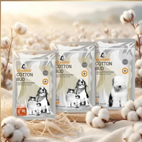 COTTON BUD สำลีก้านสำหรับสัตว์เลี้ยง 100ก้าน
